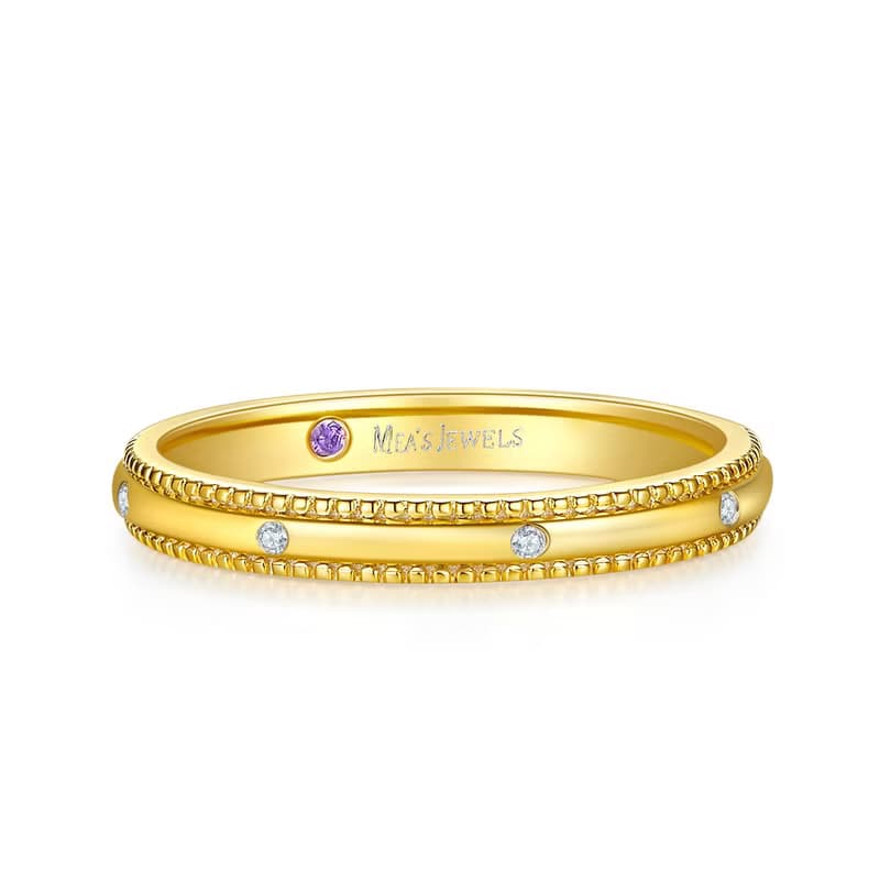 【余生】18K實金結婚戒指, 情侶對戒 - MEAS 104AB