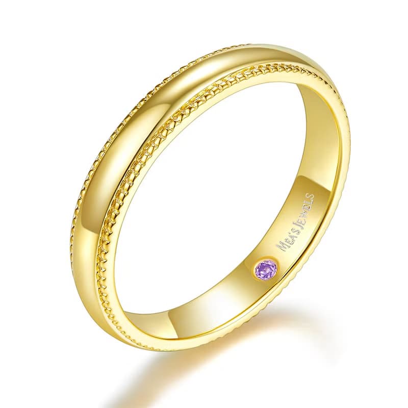 【余生】18K實金結婚戒指, 情侶對戒 - MEAS 104AB