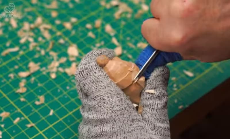 DIY 手作雕刻材料包-帶帽小狐狸