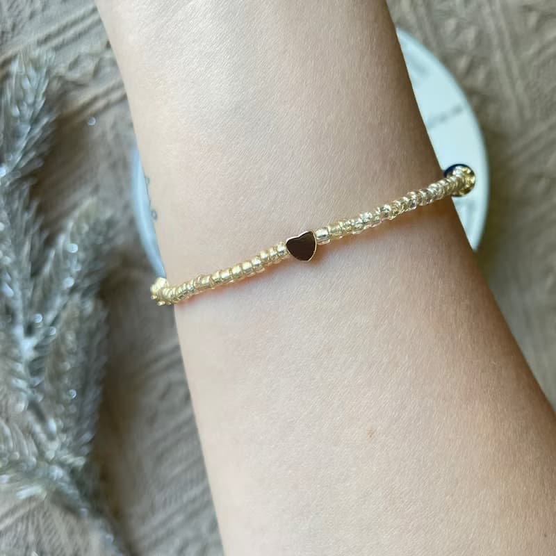 藍晶石平安貔貅彈性手鍊