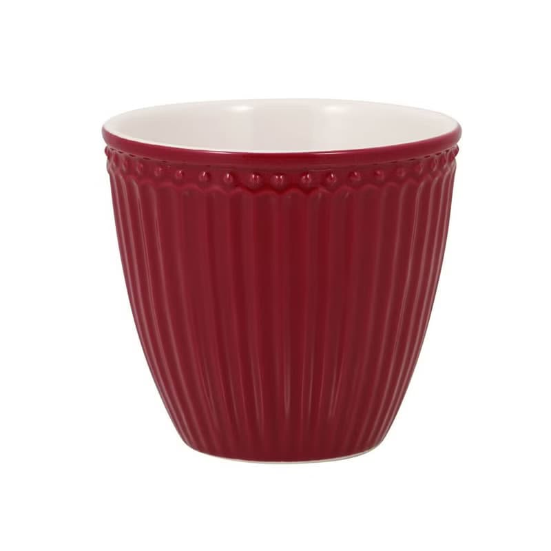丹麥GreenGate Alice claret red 拿鐵杯/馬克杯/蛋杯