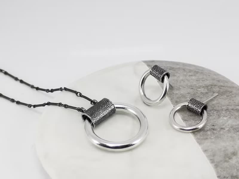 No.604 CIRCLE EARRINGS 圈型耳飾-925純銀