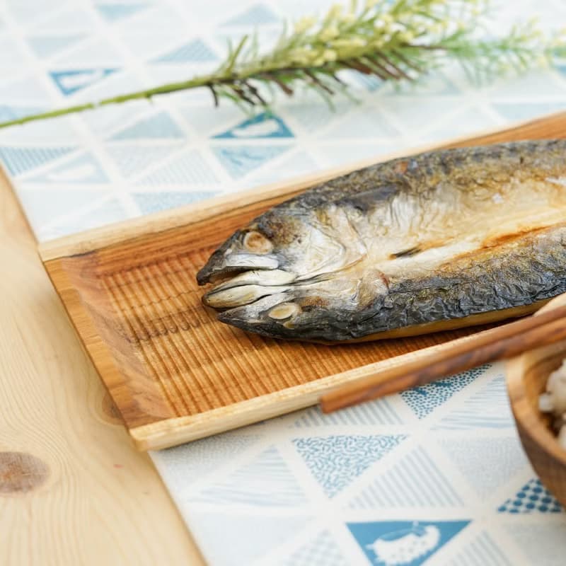 天然柚木餐盤-條紋款 35cm│不上漆原木製長型托盤 露營野餐