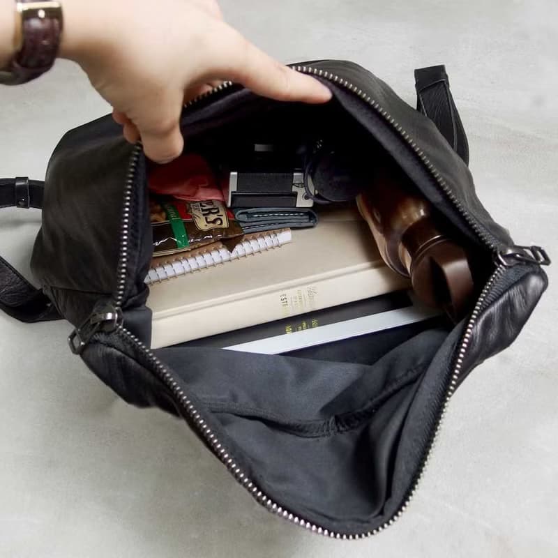 日本職人款 率性牛皮後背包 Made in Japan by LESS DESIGN
