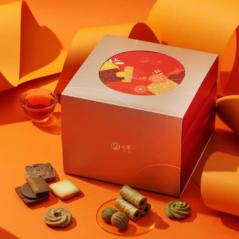 茶點禮盒 | 茶餅x茶包33入 鐵觀音蛋捲&阿薩姆曲奇&包種戀人餅