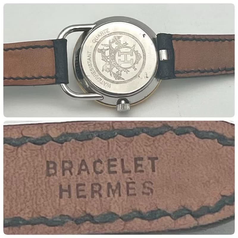 絕版古董錶 Hermes Arceau 二手男女裝皮革錶帶 手錶 腕錶 中古