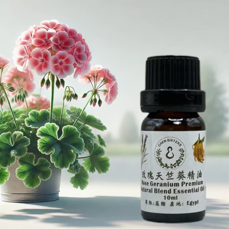 花香調精油 玫瑰天竺葵 100%單方純精油 10ml/50ml  贈精美擴香石