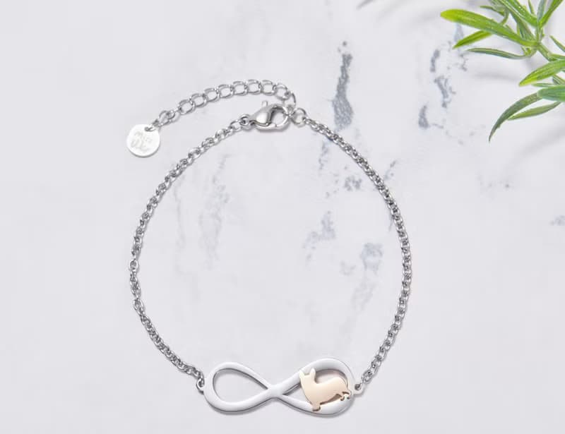 柯基手鍊 - 永恆與狗系列-抗敏醫療鋼