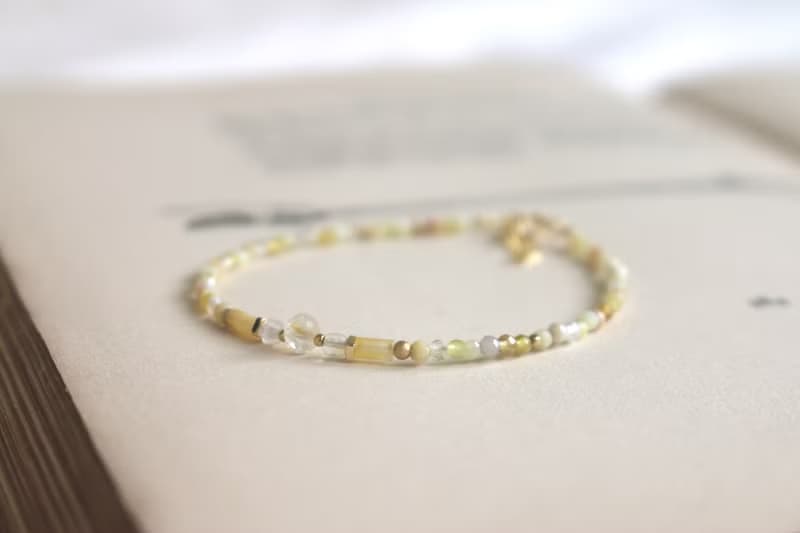 手鍊 黃水晶 黃澳寶 瑪瑙 - 滿足 -