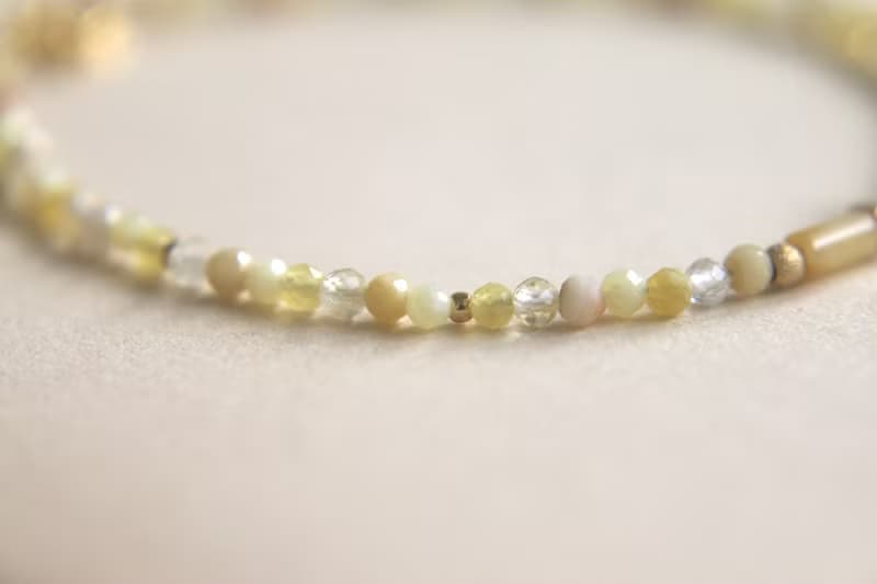 手鍊 黃水晶 黃澳寶 瑪瑙 - 滿足 -