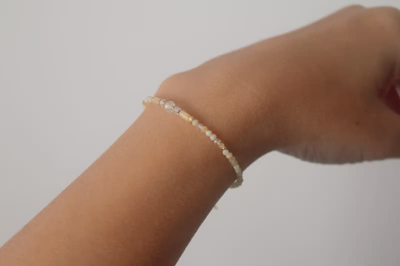 手鍊 黃水晶 黃澳寶 瑪瑙 - 滿足 -