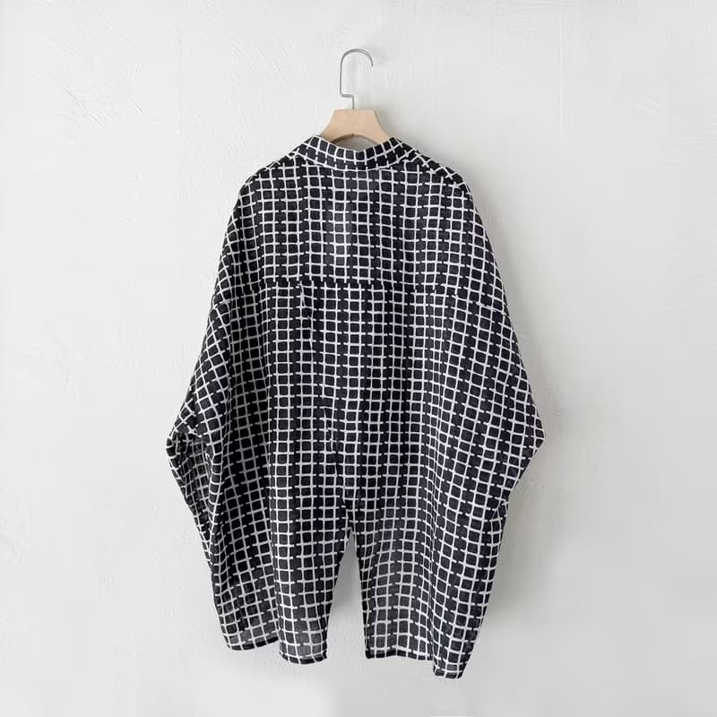 訂製系列-不對稱襯衫(格紋)