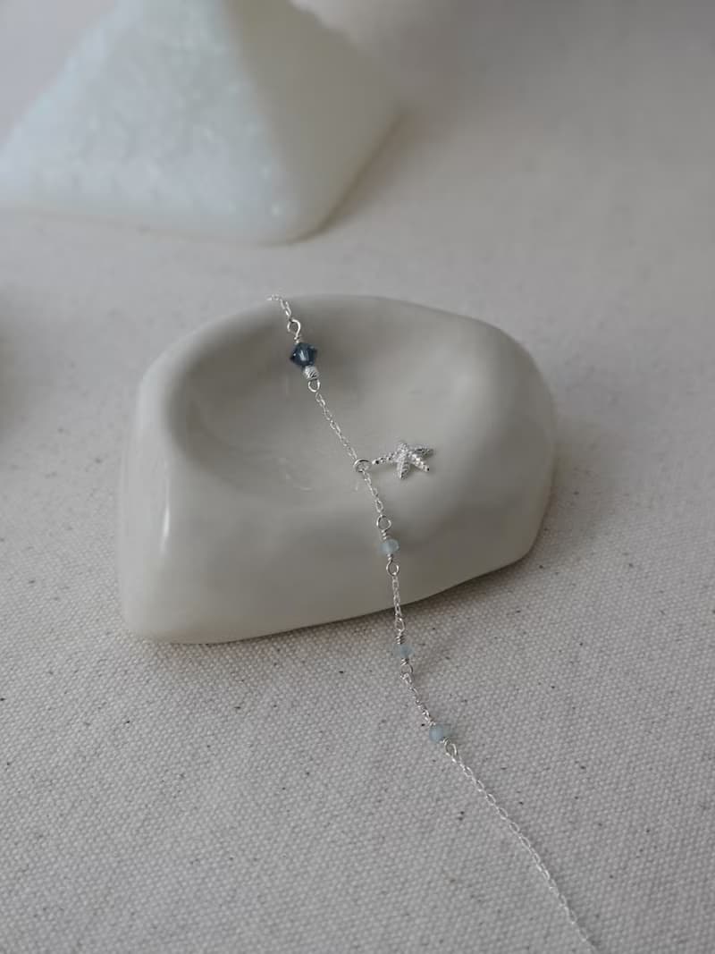 Zhu.handcrafted__Spring Tide__純銀/施華洛世奇水晶