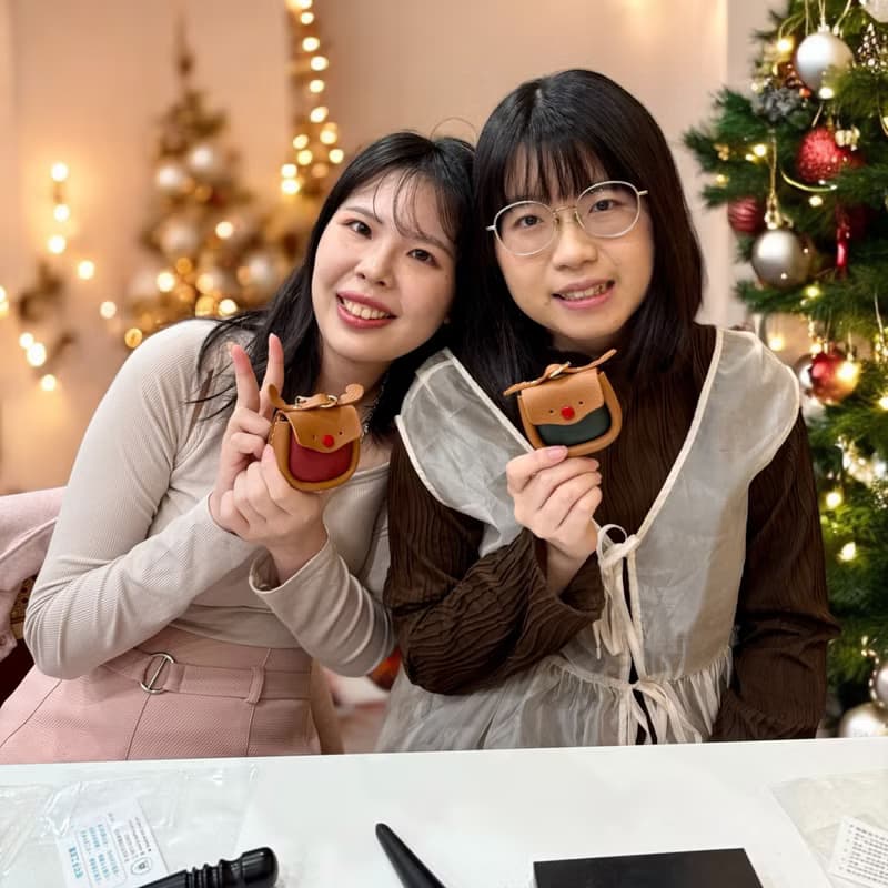 【體驗】可愛麋鹿小廢包DIY_手作零錢包耳機包_歡迎團體包場