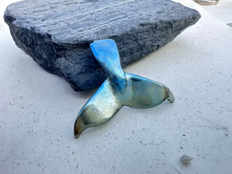 純鈦手工魚尾項鍊  • 海豚尾巴
