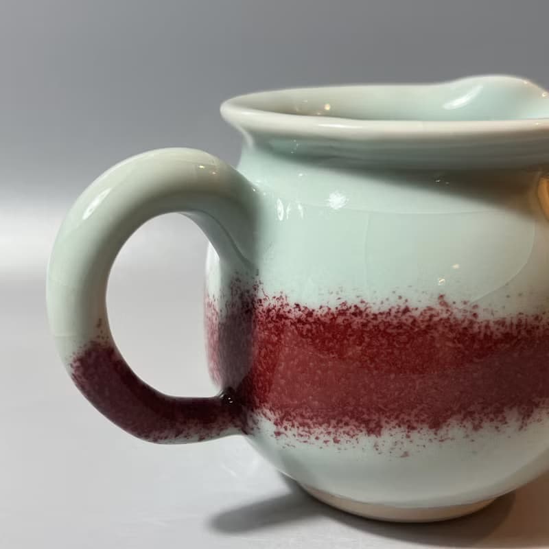 溫潤天青銅紅正把茶海 / 極品青瓷 / 小平凡手作