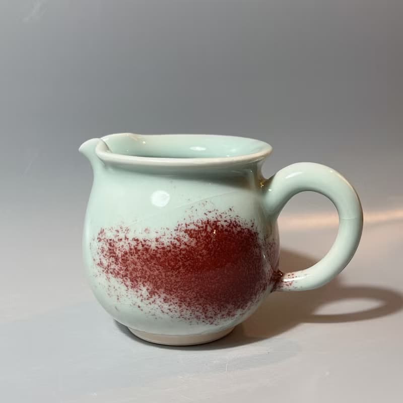溫潤天青銅紅正把茶海 / 極品青瓷 / 小平凡手作