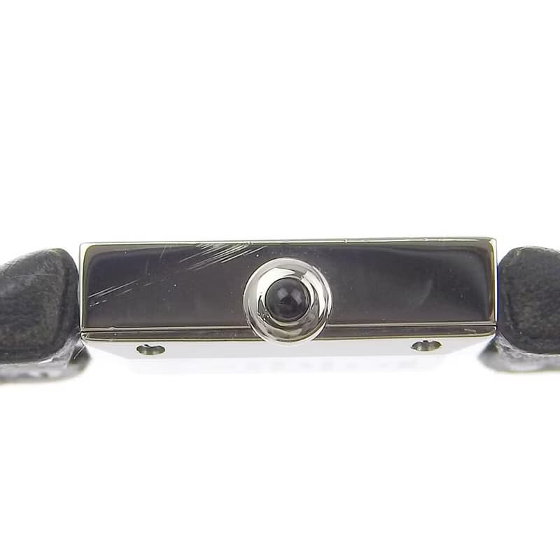 稀有中古二手Chanel Metalaase黑銀色石英古董錶金屬帶女裝手腕錶