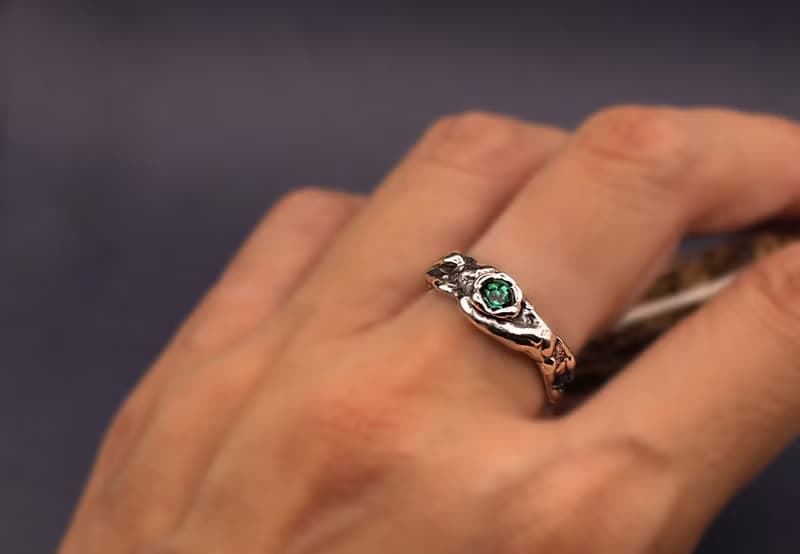 療癒系列-小雲紋施華洛世奇925銀戒