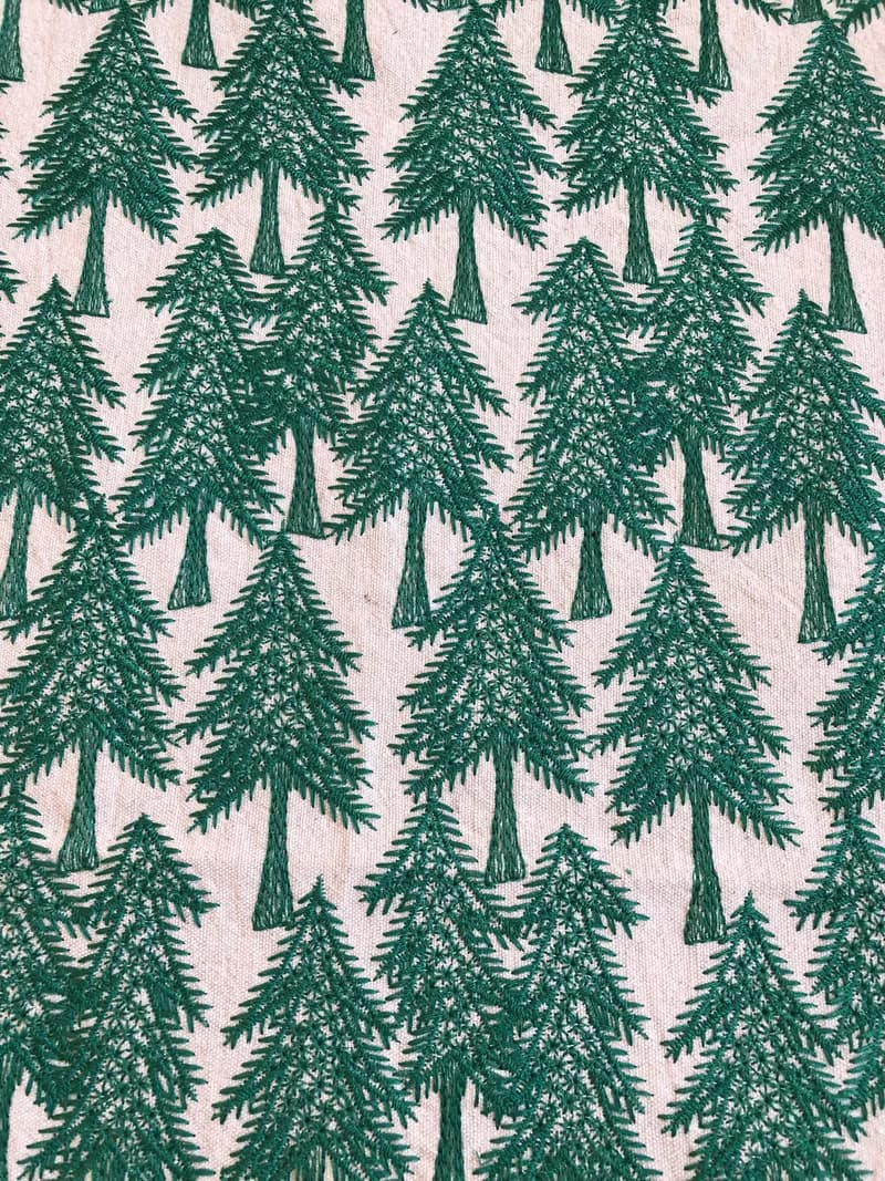 minä皆川 明刺繡亞麻【森-卡底】-長夾/皮夾/零錢包/禮物