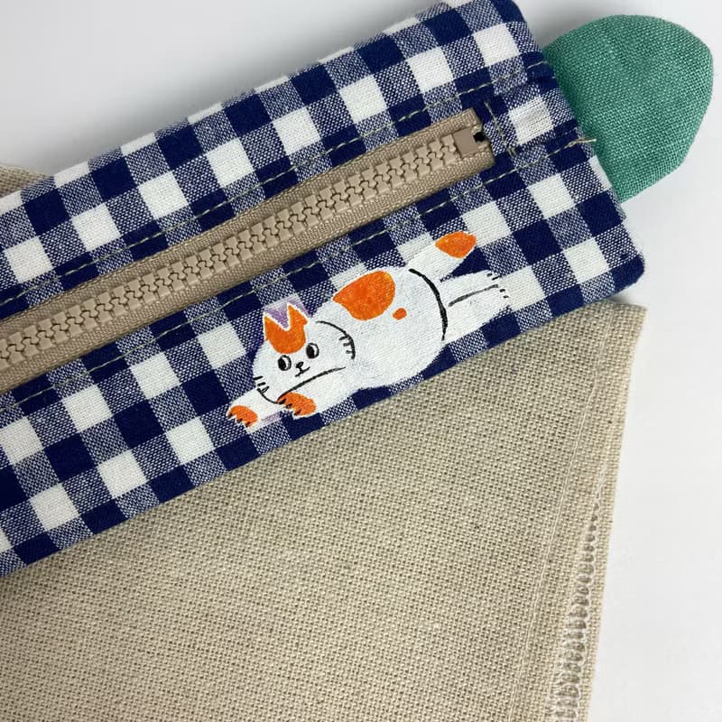 不想努力/餐具袋(筆袋)/橘白貓版本