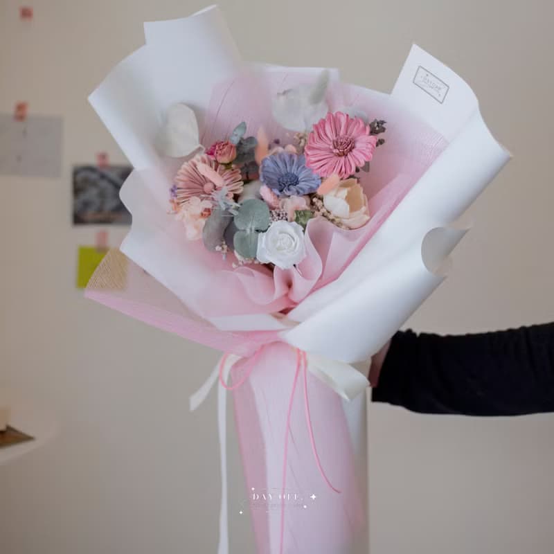 DAY OFF 畢業花束 畢業禮物 向日葵 太陽花 乾燥花束 永生花束
