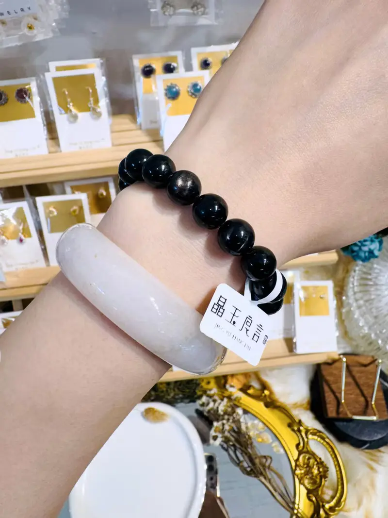小精品閃閃金運石紫蘇輝石8.5-11mm吸引財富財運能量偏財