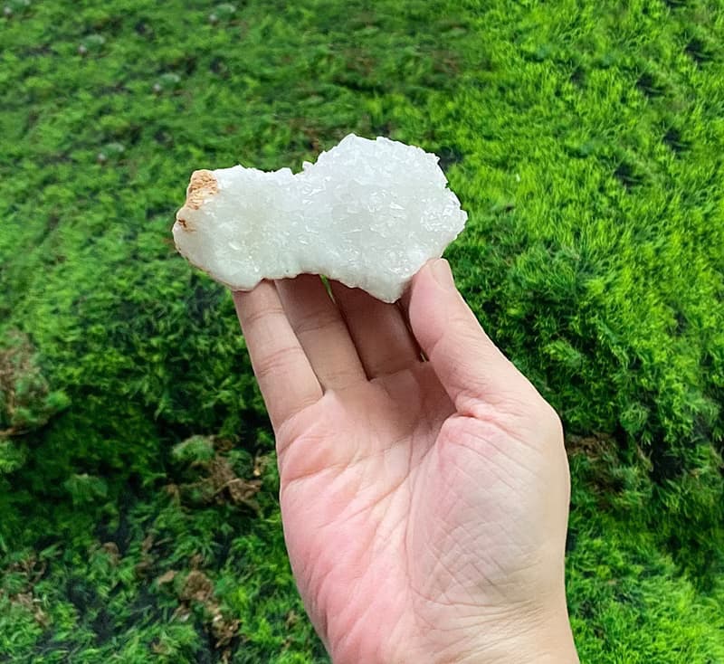 天然原礦可愛冰雪瑪瑙白晶簇 消磁淨化 療癒 開運 淨化 原礦