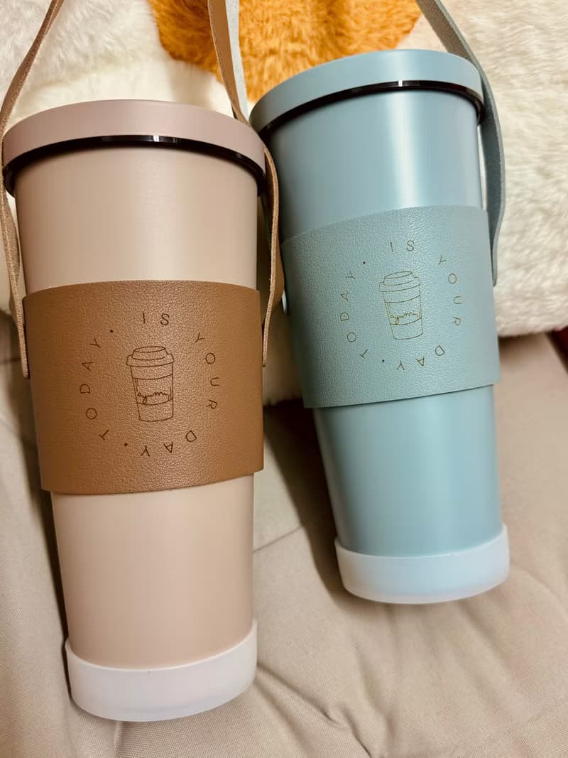 750ml不鏽鋼保冰保溫吸管杯/珍珠奶茶杯/環保杯/飲料袋/交換禮物