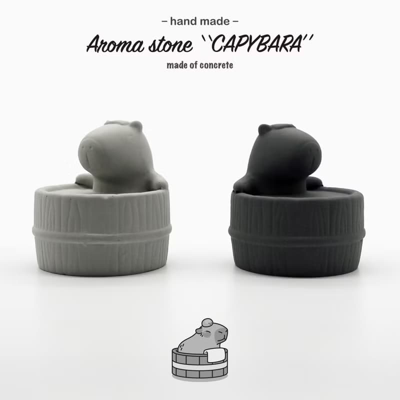 Capybara Aroma stone I 卡皮巴拉擴香石 I 泡澡水豚君 I 附精油