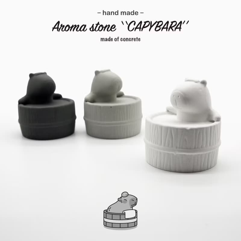 Capybara Aroma stone I 卡皮巴拉擴香石 I 泡澡水豚君 I 附精油