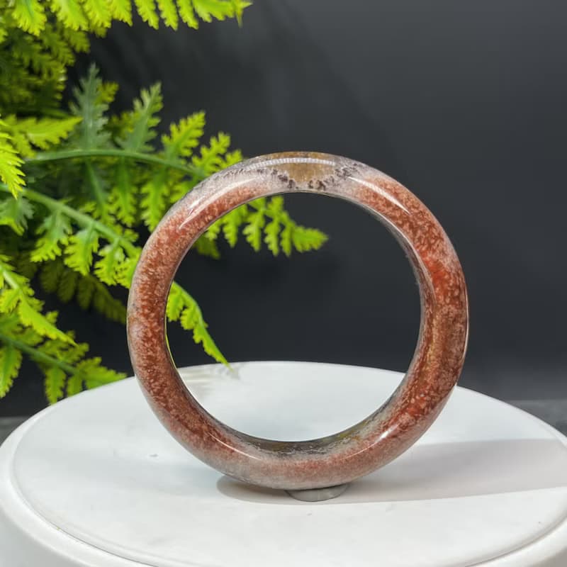 畢業級極光23水晶手鐲57MM 冰透星光彩虹閃片灰底聚寶盆 金牙能量