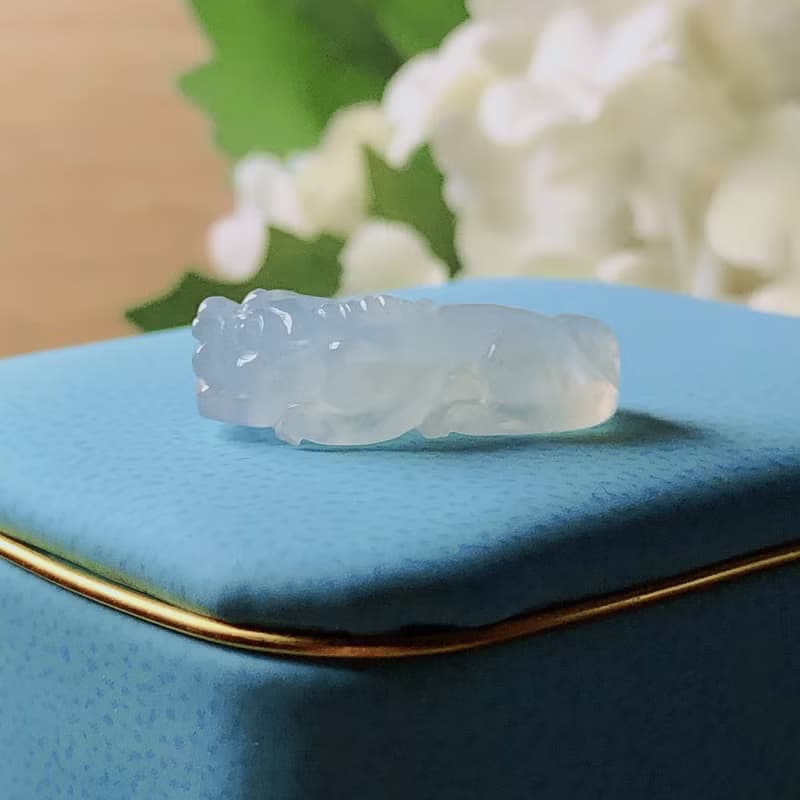 【招財神獸】冰種翡翠貔貅| 戒面| 裸石|天然緬甸玉翡翠A貨|送禮