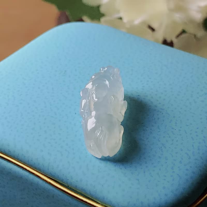 【招財神獸】冰種翡翠貔貅| 戒面| 裸石|天然緬甸玉翡翠A貨|送禮