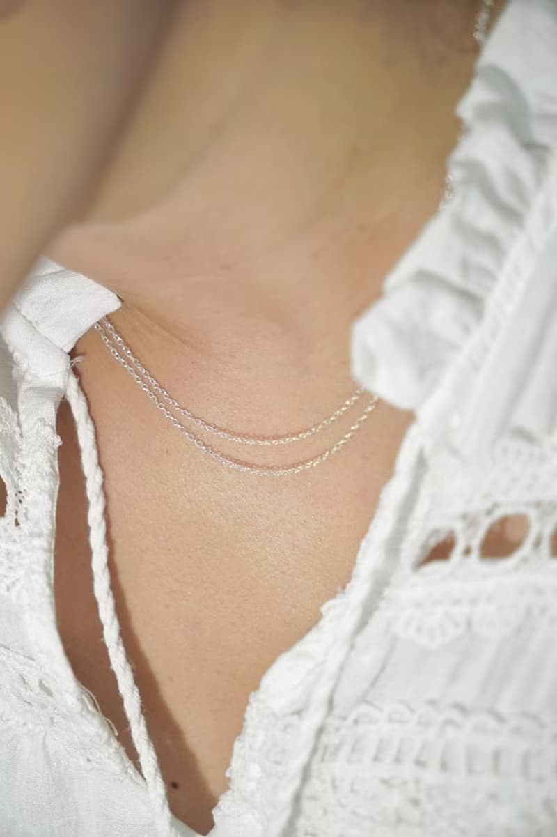 CABLE 無感細閃項鍊-單層/雙層 SV925/14KGF 1.3mm