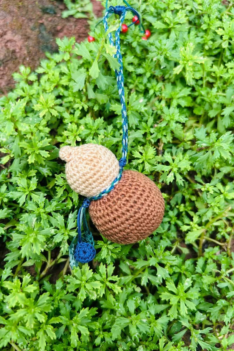 春秋手作 | 鉤織 雙色 葫蘆 掛飾 擴香 帝王砂 | 現貨 選色