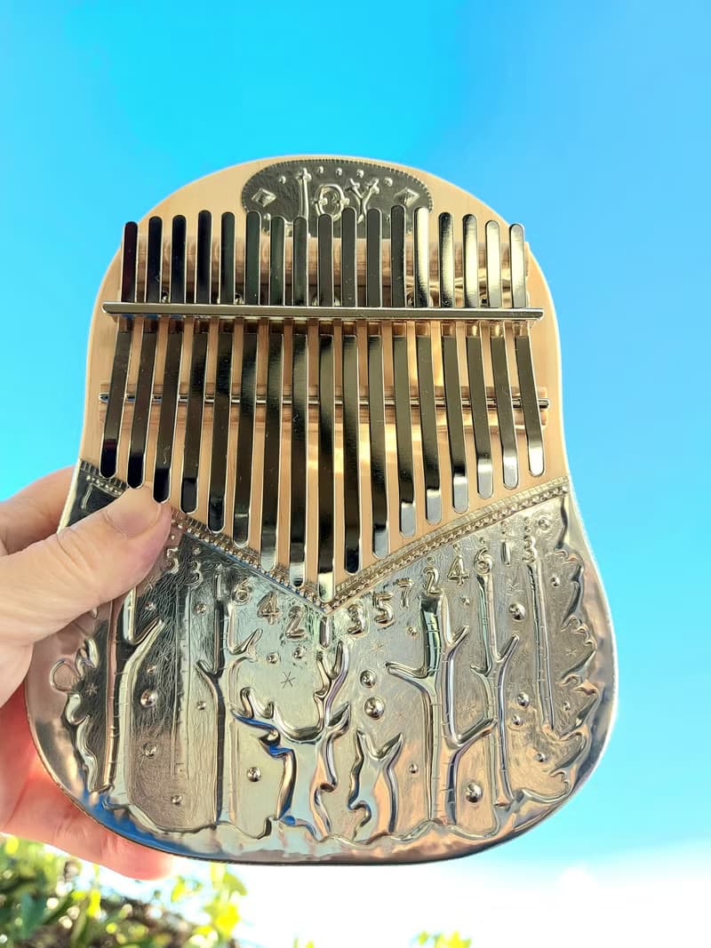 【線上錫雕體驗】麋鹿森林 錫雕拇指琴(Kalimba) 聖誕節禮物