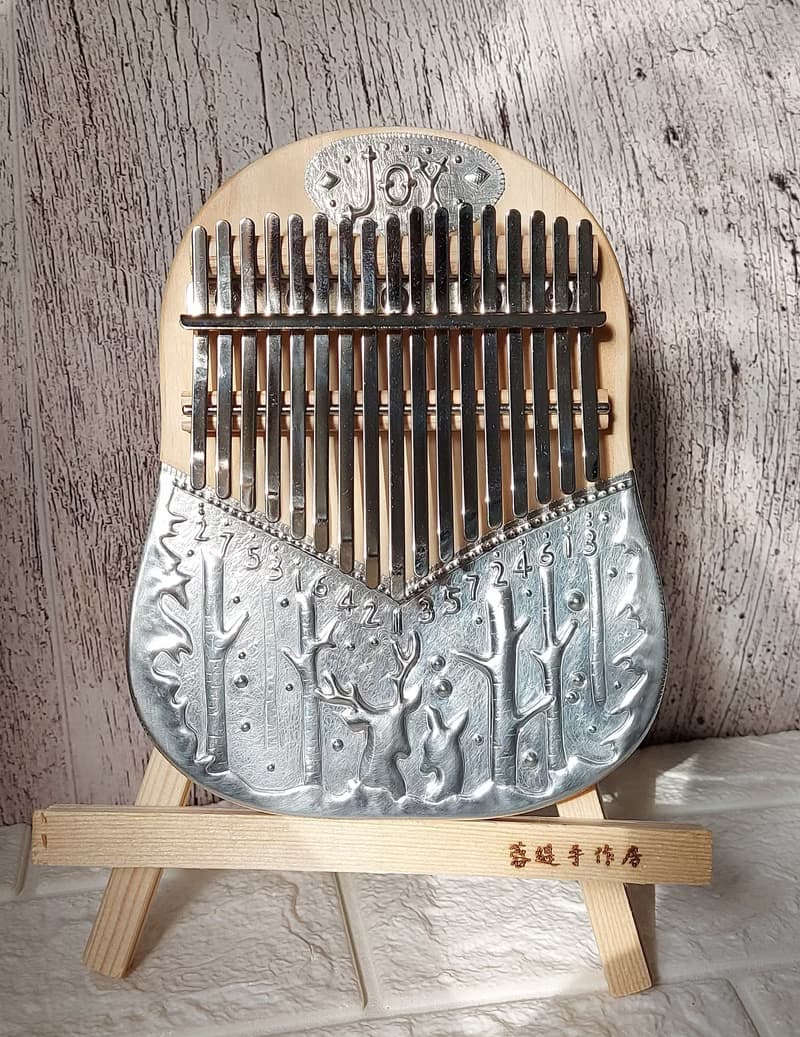 【線上錫雕體驗】麋鹿森林 錫雕拇指琴(Kalimba) 聖誕節禮物
