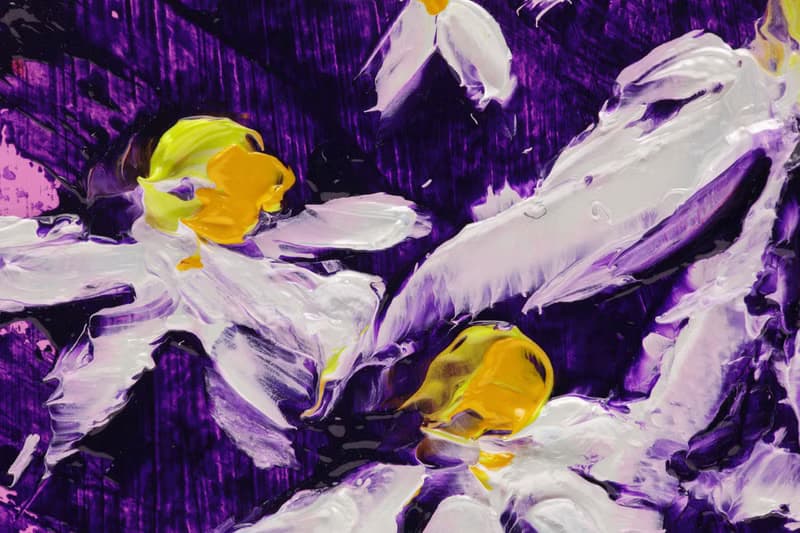 Daisy Painting Flower Oil Original Art Small Chamomile Painting Tiny Impasto Oil