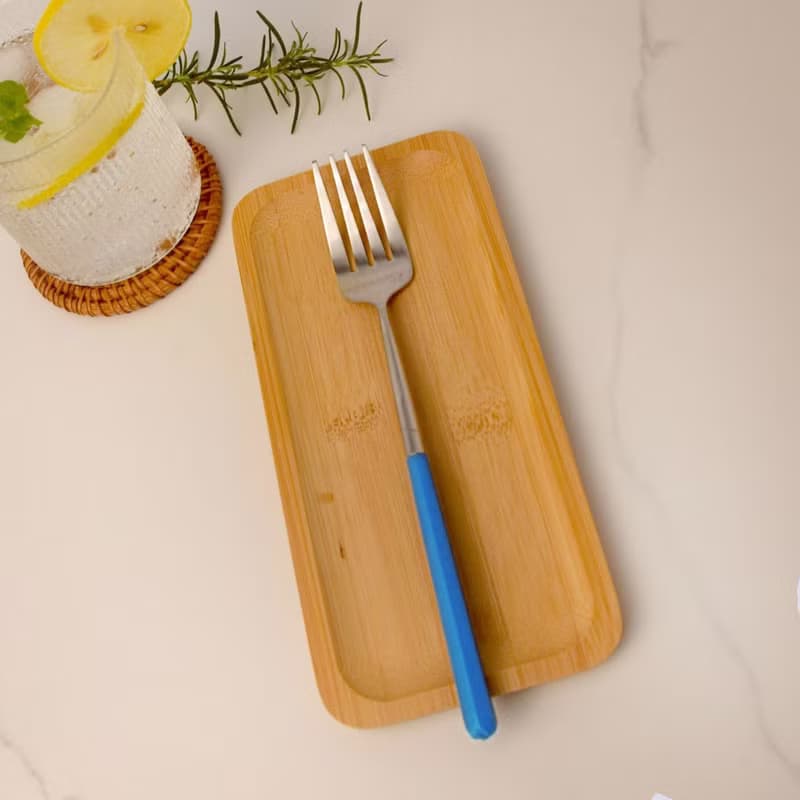 創意六角叉子(文青藍、珊瑚橘)