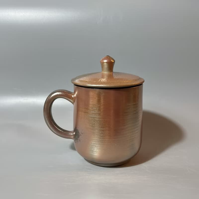 柴燒500cc有蓋馬克杯 / 啤酒杯 / 小平凡手作