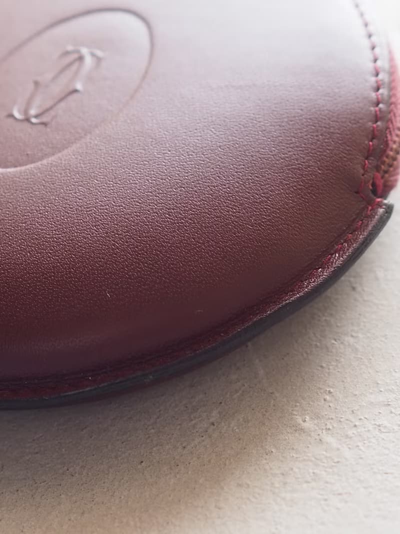 Cartier カルティエ マストライン コインケース ボルドー レザー ヴィンテージ