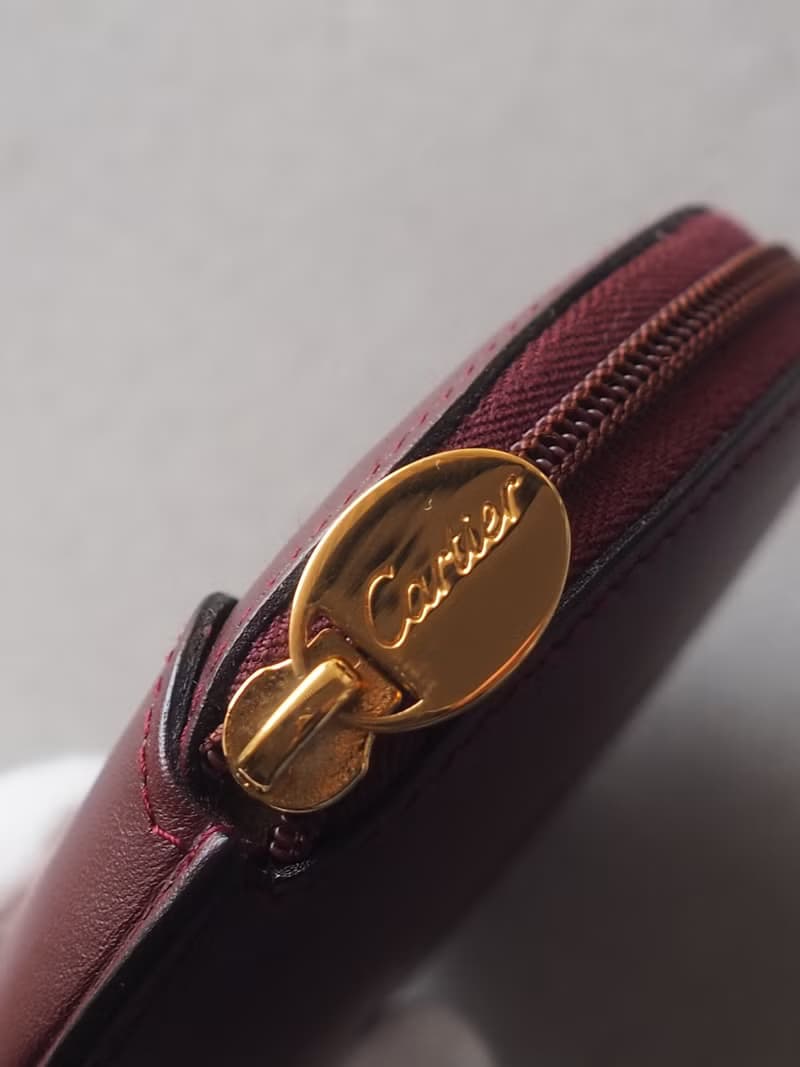 Cartier カルティエ マストライン コインケース ボルドー レザー ヴィンテージ