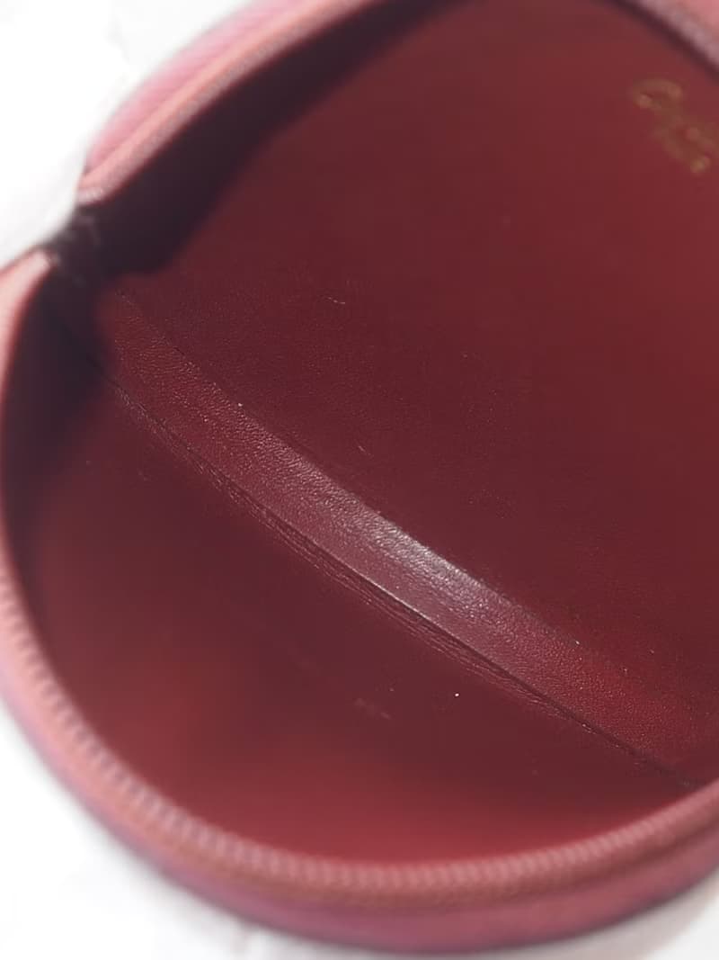 Cartier カルティエ マストライン コインケース ボルドー レザー ヴィンテージ