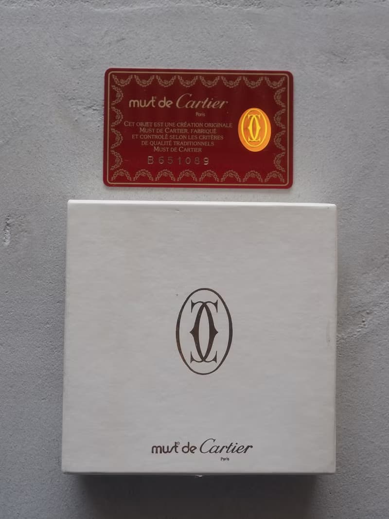 Cartier カルティエ マストライン コインケース ボルドー レザー ヴィンテージ