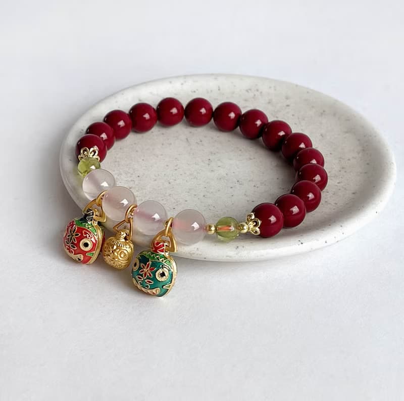 寶石系 吞金獸 天然紫金砂 荔枝凍 橄欖石 925純銀 手鍊