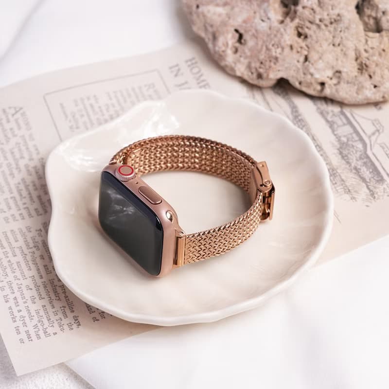 Apple watch - 新款14mm不銹鋼米蘭細腕錶帶 錶帶