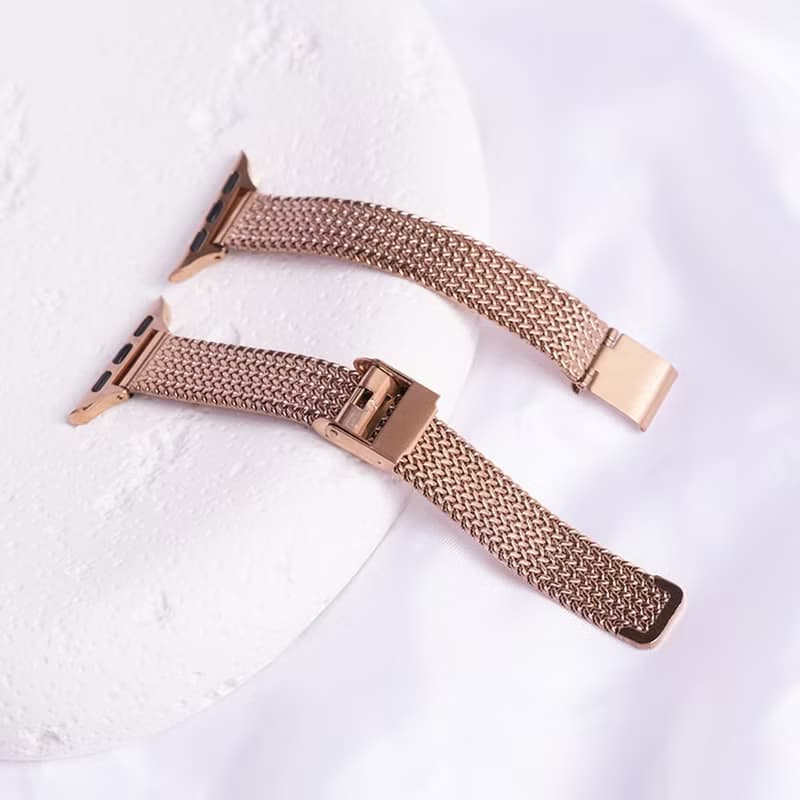 Apple watch - 新款14mm不銹鋼米蘭細腕錶帶 錶帶