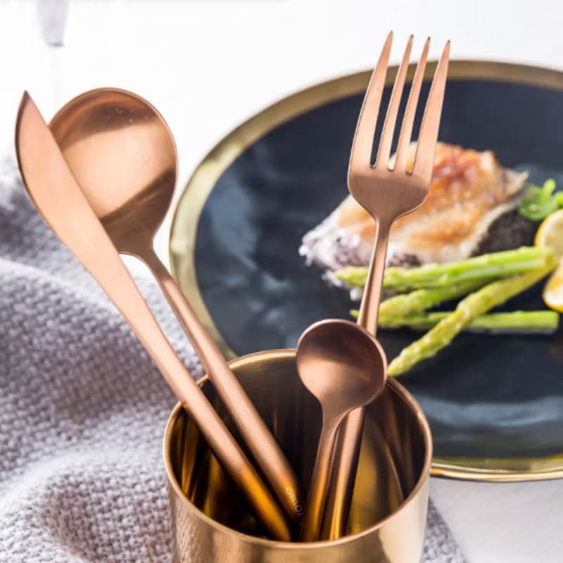 【OMORY】 不鏽鋼鍍鈦輕奢 消光黑/玫瑰金