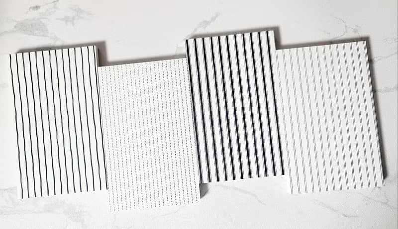 black stripe paper